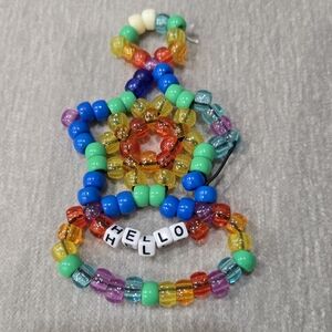 Rainbow Kandi Star Hand Glove